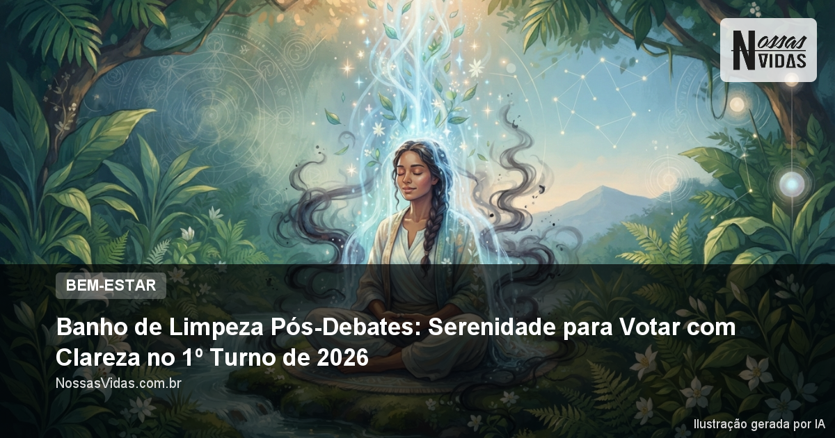 Banho de Limpeza Pós-Debates: Serenidade para Votar com Clareza no 1º Turno de 2026