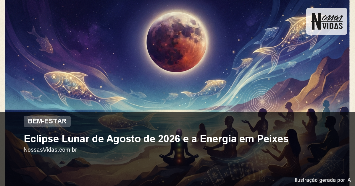 Eclipse Lunar de Agosto de 2026 e a Energia em Peixes