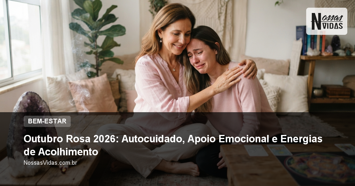Outubro Rosa 2026: Autocuidado, Apoio Emocional e Energias de Acolhimento